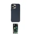 ieg™ iPhone 15 Pro Kılıf Ahenk Serisi - Siyah 360 Mat Full Body Arka Koruyucu