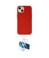ieg™ iPhone 15 Pro Kılıf Ahenk Serisi - Siyah 3D Antistatik Cam Ekran Koruyucu