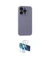 ieg™ iPhone 15 Pro Kılıf Ahenk Serisi - Siyah 3D Antistatik Cam Ekran Koruyucu