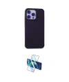 ieg™ iPhone 15 Pro Kılıf Ahenk Serisi - Siyah 3D Antistatik Cam Ekran Koruyucu