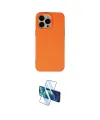 ieg™ iPhone 15 Pro Kılıf Ahenk Serisi - Siyah 3D Antistatik Cam Ekran Koruyucu