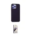 ieg™ iPhone 15 Pro Kılıf Ahenk Serisi - Siyah Bilvis 3D Mat Cam Ekran Koruyucu