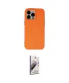 ieg™ iPhone 15 Pro Kılıf Ahenk Serisi - Siyah Bilvis 3D Mat Cam Ekran Koruyucu