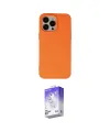 ieg™ iPhone 15 Pro Kılıf Ahenk Serisi - Siyah Bilvis 5in1 3D Magic Cam Ekran Koruyucu
