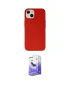 ieg™ iPhone 15 Pro Kılıf Ahenk Serisi - Siyah Bilvis 5in1 5D Magic Hayalet Cam Ekran Koruyucu