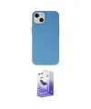 ieg™ iPhone 15 Pro Kılıf Ahenk Serisi - Siyah Bilvis 5in1 5D Magic Hayalet Cam Ekran Koruyucu