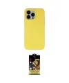ieg™ iPhone 15 Pro Kılıf Ahenk Serisi - Siyah Buffer Cam Ekran Koruyucu