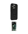 ieg™ iPhone 15 Pro Kılıf Ahenk Yansıma Özel Seri - Siyah 360 Mat Full Body Arka Koruyucu