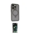 ieg™ iPhone 15 Pro Kılıf Ahenk Yansıma Özel Seri - Siyah 360 Mat Full Body Arka Koruyucu