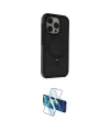 ieg™ iPhone 15 Pro Kılıf Ahenk Yansıma Özel Seri - Siyah 3D Antistatik Seramik Nano Ekran Koruyucu