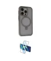 ieg™ iPhone 15 Pro Kılıf Ahenk Yansıma Özel Seri - Siyah 3D Antistatik Seramik Nano Ekran Koruyucu