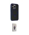 ieg™ iPhone 15 Pro Kılıf Ahenk Yansıma Özel Seri - Siyah Bilvis 3D Cam Ekran Koruyucu