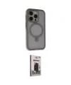ieg™ iPhone 15 Pro Kılıf Ahenk Yansıma Özel Seri - Siyah Bilvis Hayalet Cam Ekran Koruyucu