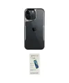 ieg™ iPhone 15 Pro Kılıf Akış Çizgi Koleksiyonu - Şeffaf Pasifik Cam Ekran Koruyucu
