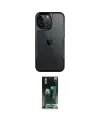 ieg™ iPhone 15 Pro Kılıf Akış Çizgi Koleksiyonu - Siyah 360 Mat Full Body Arka Koruyucu