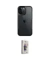 ieg™ iPhone 15 Pro Kılıf Akış Çizgi Koleksiyonu - Siyah Bilvis 3D Cam Ekran Koruyucu