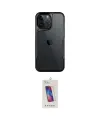 ieg™ iPhone 15 Pro Kılıf Akış Çizgi Koleksiyonu - Siyah Joko 5D Cam