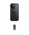 ieg™ iPhone 15 Pro Kılıf Akış Çizgi Koleksiyonu - Siyah Joko Magic 5D Hayalet Cam