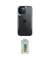 ieg™ iPhone 15 Pro Kılıf Akış Çizgi Koleksiyonu - Siyah Polymer Nano Ekran Koruyucu