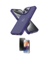 ieg™ iPhone 15 Pro Kılıf Atlas Form - Siyah 3D Antistatik Mat Seramik Nano Ekran Koruyucu