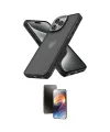 ieg™ iPhone 15 Pro Kılıf Atlas Form - Siyah 3D Antistatik Mat Seramik Nano Ekran Koruyucu