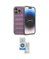 ieg™ iPhone 15 Pro Kılıf Atlas Koleksiyonu - Şeffaf Royal Nano Ekran Koruyucu
