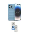 ieg™ iPhone 15 Pro Kılıf Atlas Koleksiyonu - Şeffaf Royal Nano Ekran Koruyucu