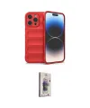 ieg™ iPhone 15 Pro Kılıf Atlas Koleksiyonu - Siyah Bilvis 3D Cam Ekran Koruyucu