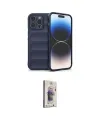 ieg™ iPhone 15 Pro Kılıf Atlas Koleksiyonu - Siyah Bilvis 3D Cam Ekran Koruyucu
