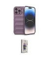 ieg™ iPhone 15 Pro Kılıf Atlas Koleksiyonu - Siyah Bilvis 3D Cam Ekran Koruyucu