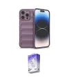 ieg™ iPhone 15 Pro Kılıf Atlas Koleksiyonu - Siyah Bilvis 5in1 3D Magic Cam Ekran Koruyucu