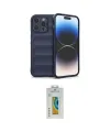 ieg™ iPhone 15 Pro Kılıf Atlas Koleksiyonu - Siyah Polymer Nano Ekran Koruyucu