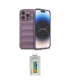 ieg™ iPhone 15 Pro Kılıf Atlas Koleksiyonu - Siyah Polymer Nano Ekran Koruyucu