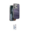ieg™ iPhone 15 Pro Kılıf Atlas Minimal Özel Seri - Siyah Bilvis 0.18mm Plus Cam Ekran Koruyucu