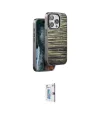 ieg™ iPhone 15 Pro Kılıf Atlas Minimal Özel Seri - Siyah Bilvis 0.18mm Plus Cam Ekran Koruyucu