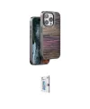 ieg™ iPhone 15 Pro Kılıf Atlas Minimal Özel Seri - Siyah Bilvis 0.18mm Plus Cam Ekran Koruyucu