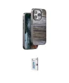 ieg™ iPhone 15 Pro Kılıf Atlas Minimal Özel Seri - Siyah Bilvis 0.18mm Plus Cam Ekran Koruyucu