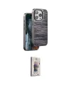 ieg™ iPhone 15 Pro Kılıf Atlas Minimal Özel Seri - Siyah Bilvis 3D Cam Ekran Koruyucu