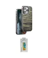 ieg™ iPhone 15 Pro Kılıf Atlas Minimal Özel Seri - Siyah Polymer Nano Ekran Koruyucu