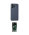 ieg™ iPhone 15 Pro Kılıf Atlas Minimal Prime - Siyah 360 Mat Full Body Arka Koruyucu