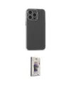 ieg™ iPhone 15 Pro Kılıf Atlas Minimal Prime - Siyah Bilvis 3D Cam Ekran Koruyucu