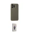 ieg™ iPhone 15 Pro Kılıf Atlas Minimal Prime - Siyah Bilvis 3D Cam Ekran Koruyucu