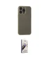 ieg™ iPhone 15 Pro Kılıf Atlas Minimal Prime - Siyah Bilvis 3D Mat Cam Ekran Koruyucu