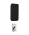 ieg™ iPhone 15 Pro Kılıf Atlas Minimal Prime - Siyah Bilvis 3D Mat Cam Ekran Koruyucu