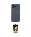 ieg™ iPhone 15 Pro Kılıf Atlas Minimal Prime - Siyah Buffer Cam Ekran Koruyucu