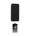 ieg™ iPhone 15 Pro Kılıf Atlas Minimal Prime - Siyah Buffer Hayalet Cam Ekran Koruyucu