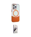 ieg™ iPhone 15 Pro Kılıf Çekirdek Asil Özel Seri - Siyah Bilvis 3D Mat Cam Ekran Koruyucu
