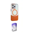 ieg™ iPhone 15 Pro Kılıf Çekirdek Asil Özel Seri - Siyah Bilvis 5in1 3D Magic Cam Ekran Koruyucu