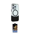 ieg™ iPhone 15 Pro Kılıf Çekirdek Asil Özel Seri - Siyah Buffer Hayalet Cam Ekran Koruyucu
