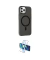 ieg™ iPhone 15 Pro Kılıf Çekirdek Modern Prime - Siyah 3D Antistatik Cam Ekran Koruyucu